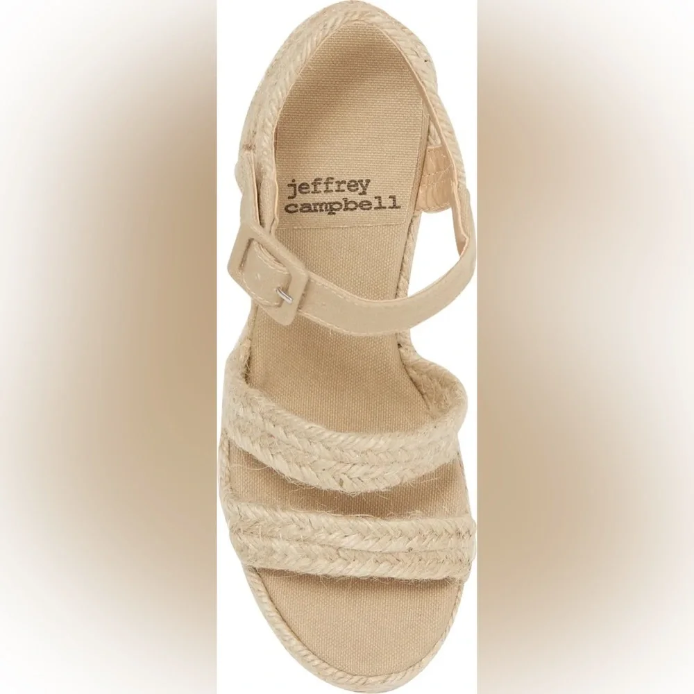 Jeffrey Campbell’s Braided Espadrilles Platform Wedge Sandals